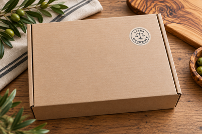 Olive Wood Kitchen Gift Set – Bowl, Herb Board, Spoon & Spatula