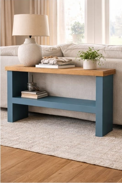 Sofa Console Table | Handmade Wooden Side & End Table | 22cm Deep