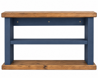 Handmade Wooden Office Wall Shelf & Desk Organiser | Storage Display Shelf