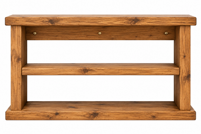 Handmade Wooden Office Wall Shelf & Desk Organiser | Storage Display Shelf