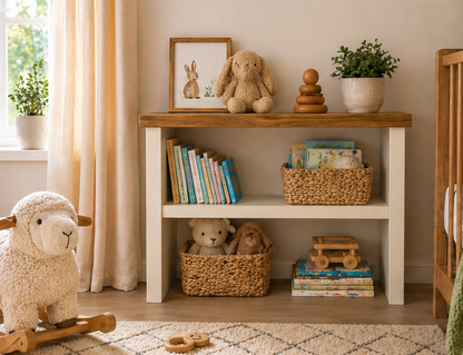 Nursery Storage Unit | Handmade Wooden Toy & Book Storage