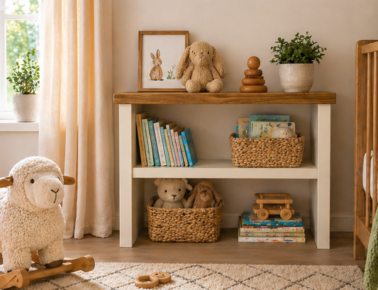Nursery Storage Unit | Handmade Wooden Toy & Book Storage